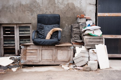 Organized garage space after clearance in Putney